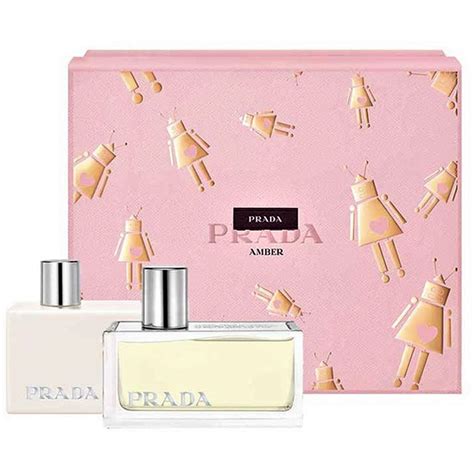 prada amber 50ml gift set|prada perfume women gift set.